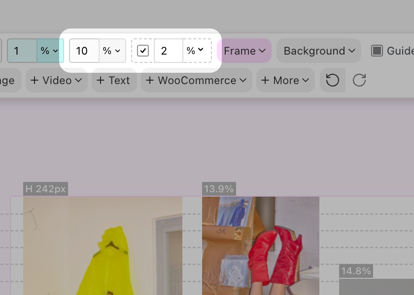 Horizontal Grid checkbox in the Gridder toolbar