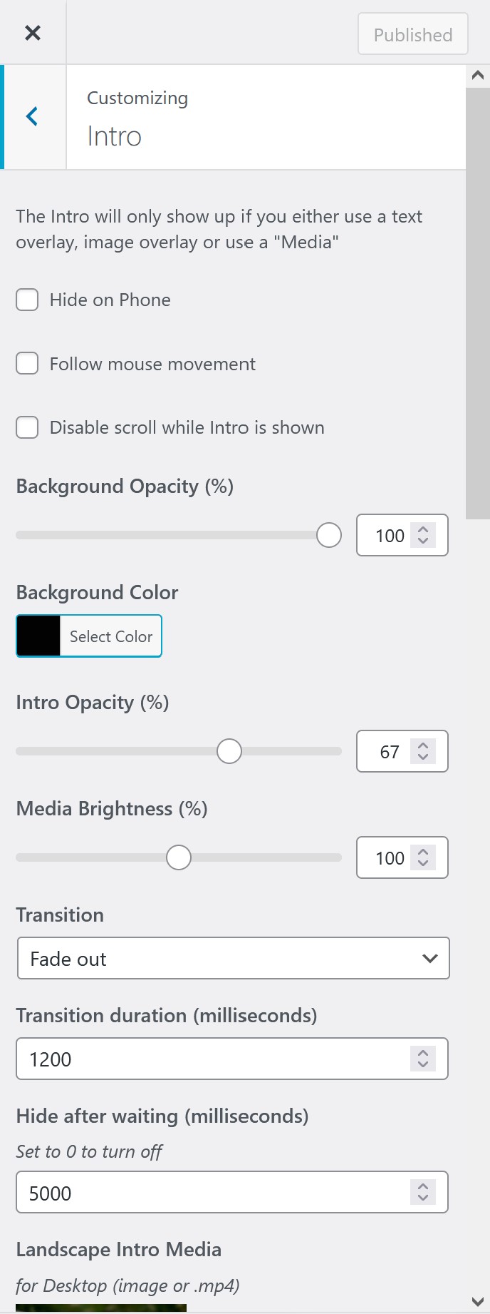 Intro Image or Video