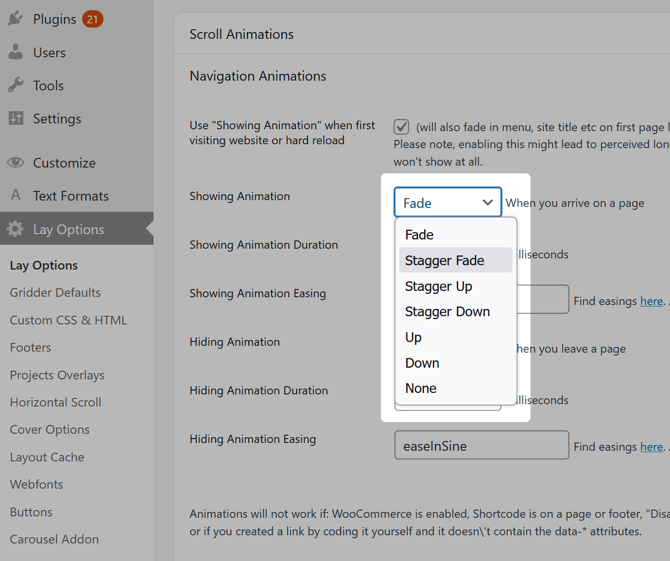 Navigation Animations