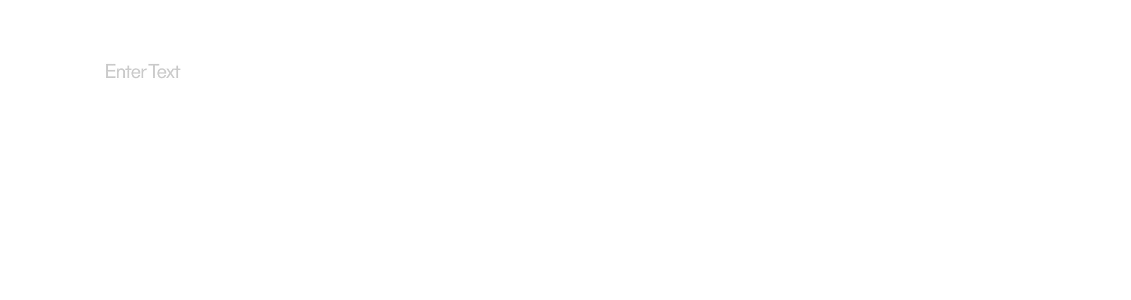 The empty search overlay