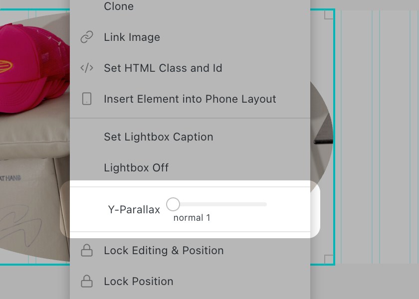 Set y-parallax speed in the Gridder context menu