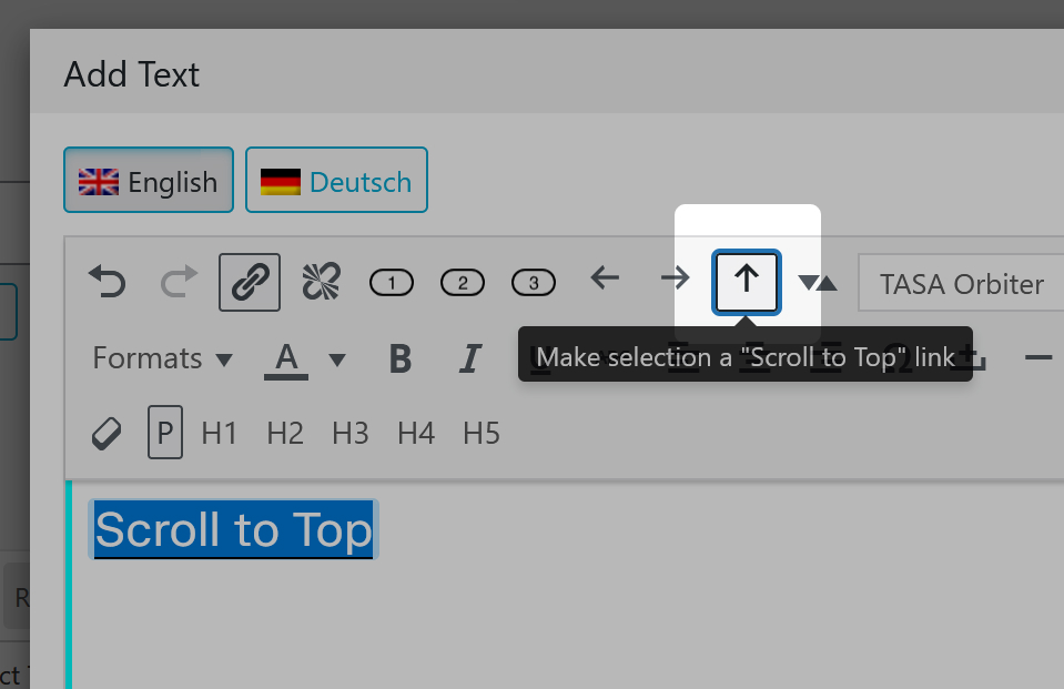 Scroll to Top Button