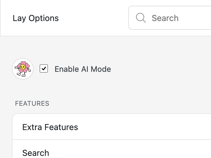 Enable Ai Mode in Lay Options